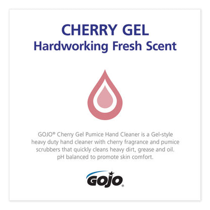 Cherry Gel Pumice Hand Cleaner, Cherry Scent, 1 Gal