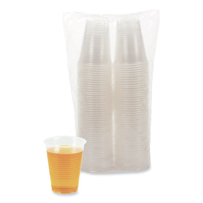 Translucent Plastic Cold Cups, 10 Oz, Polypropylene, 100 Cups/sleeve, 10 Sleeves/carton