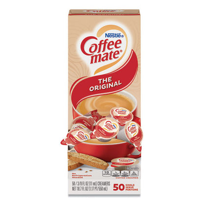 Liquid Coffee Creamer, Original, 0.38 Oz Mini Cups, 50/box, 4 Boxes/carton, 200 Total/carton
