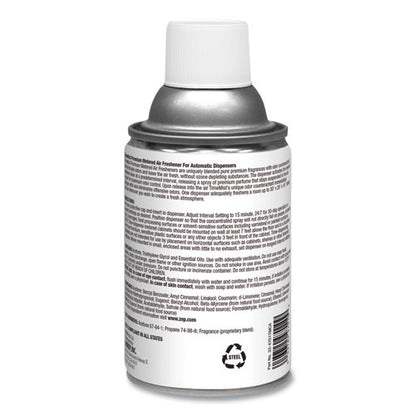 Premium Metered Air Freshener Refill, Dutch Apple And Spice, 6.6 Oz Aerosol Spray, 12/carton