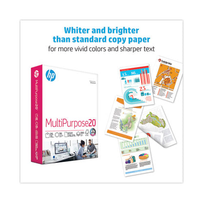 Multipurpose20 Paper, 96 Bright, 20 Lb Bond Weight, 8.5 X 11, White, 500/ream