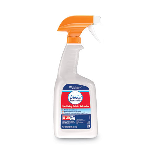 Professional Sanitizing Fabric Refresher, Light Scent, 32 Oz Spray Bottle, 6/carton