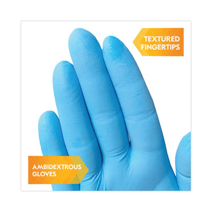G10 Comfort Plus Blue Nitrile Gloves, Light Blue, Medium, 1,000/carton
