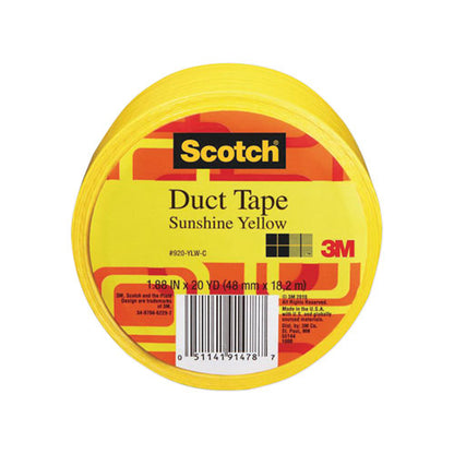 Duct Tape, 1.88" X 20 Yds, Sunshine Yellow
