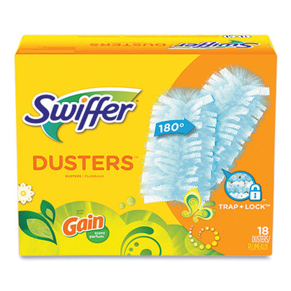 Dusters Refill, Dust Lock Fiber, Blue, Gain Original Scent, 18/pack