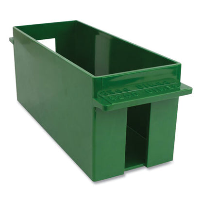 Extra-capacity Coin Tray, Dimes, 1 Compartment, Denomination And Capacity Etched On Side, 10.5 X 4.75 X 5, Plastic, Green