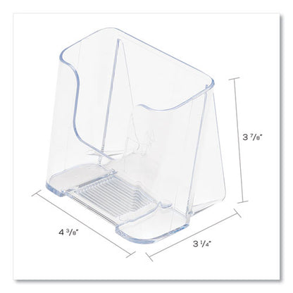 Docuholder For Countertop/wall-mount, Leaflet Size, 4.37w X 3.25d X 3.87h, Clear