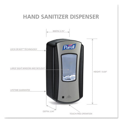 Ltx-12 Touch-free Dispenser, 1,200 Ml, 5.75 X 4 X 10.5, Black