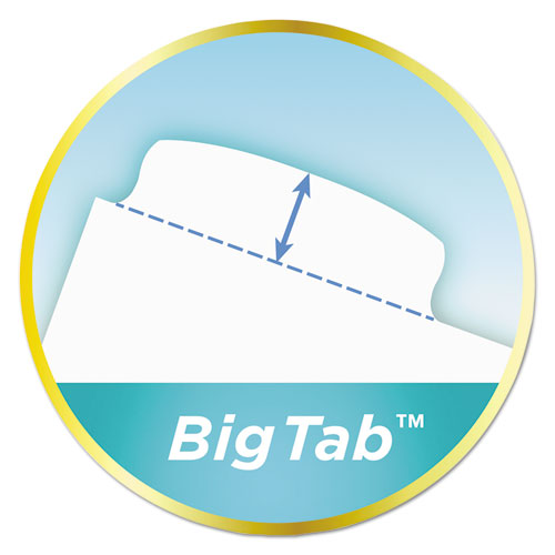Big Tab Ultralast Plastic Dividers, 5-tab, 11 X 8.5, Assorted, 1 Set