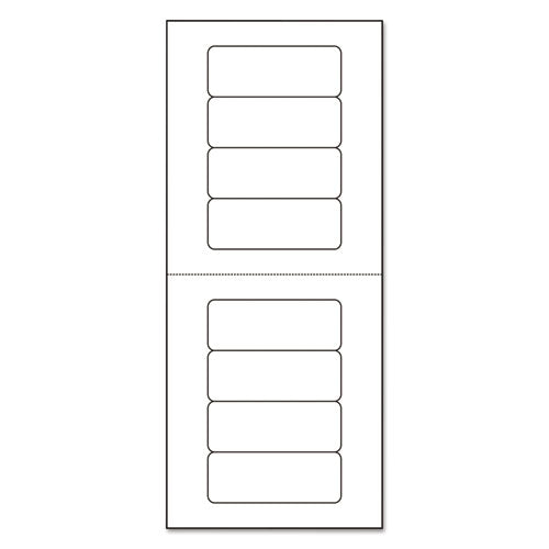 Mini-sheets Mailing Labels, Inkjet/laser Printers, 1 X 2.63, White, 8/sheet, 25 Sheets/pack
