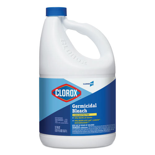 Concentrated Germicidal Bleach, Regular, 121 Oz Bottle, 3/carton