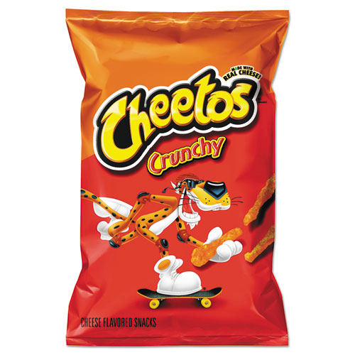 Crunchy Cheese Flavored Snacks, Flamin' Hot, 2 Oz Bag, 64/carton