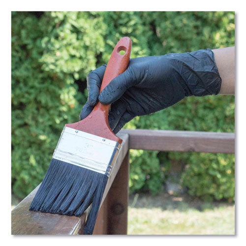 Nitrile Exam Gloves, Powder-free, 6 Mil, Small, Black, 100 Gloves/box, 10/carton