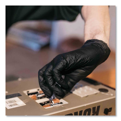 Industrial Nitrile Gloves, Powder-free, 5 Mil, Black, Xx-large, 100 Gloves/box, 10 Boxes/carton