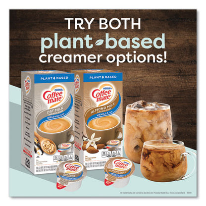 Plant-based Oat Milk Liquid Creamers, Natural Vanilla, 0.38 Oz Mini Cups, 50/box