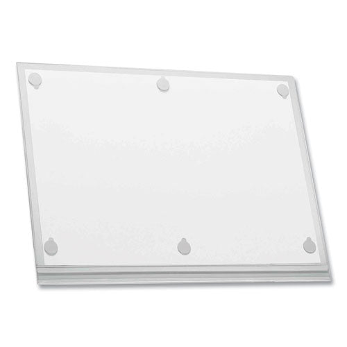 Self-adhesive Water-resistant Sign Holder, 11 X 17, Clear Frame, 5/pack