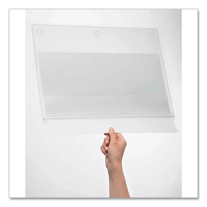 Self-adhesive Water-resistant Sign Holder, 11 X 17, Clear Frame, 5/pack