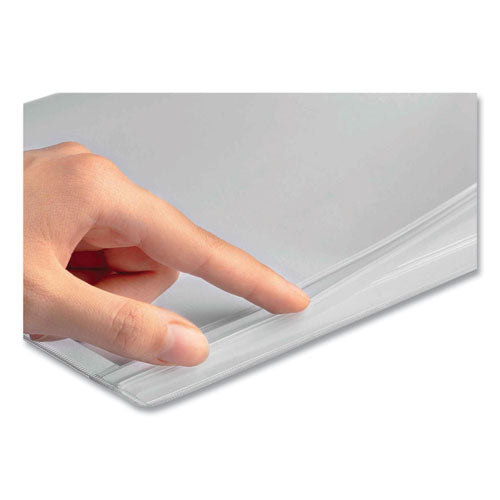 Self-adhesive Water-resistant Sign Holder, 8.5 X 11, Clear Frame, 5/pack