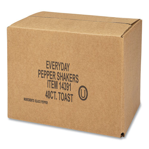 Pepper Shakers, 4 Oz Shakers, 48/carton