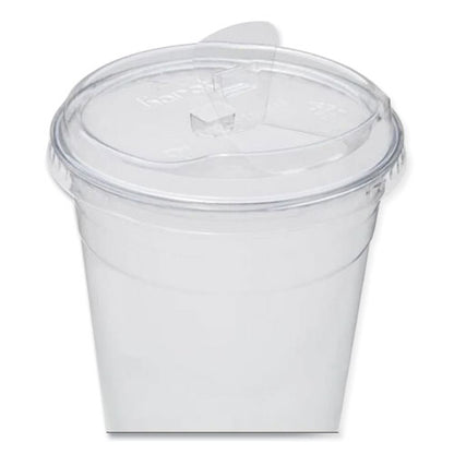 Pet Lids, Strawless Sipper, Fits 12 Oz To 24 Oz Cold Cups, Clear, 1,000/carton