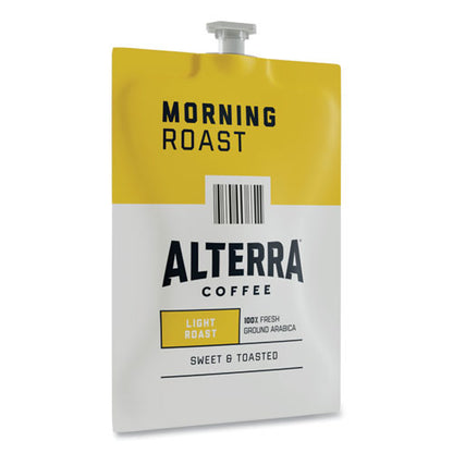 Alterra Morning Roast Coffee Freshpack, Morning Roast, 0.28 Oz Pouch, 100/carton