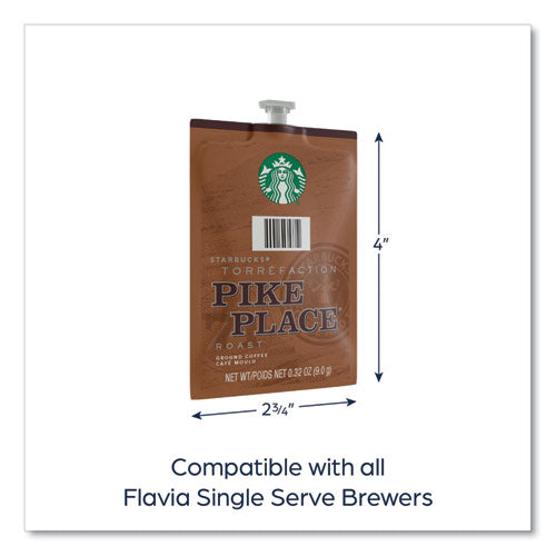 Starbucks Pike Place Roast Coffee Freshpack, Pike Place, 0.32 Oz Pouch, 76/carton