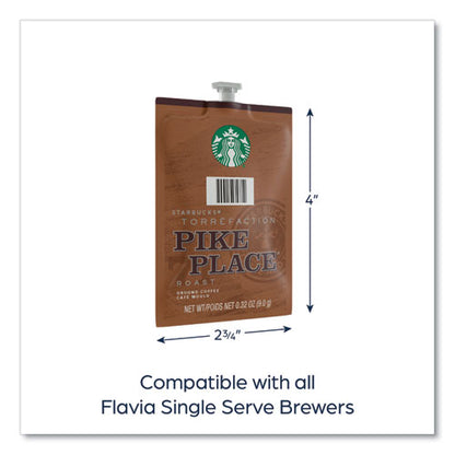 Starbucks Pike Place Roast Coffee Freshpack, Pike Place, 0.32 Oz Pouch, 76/carton