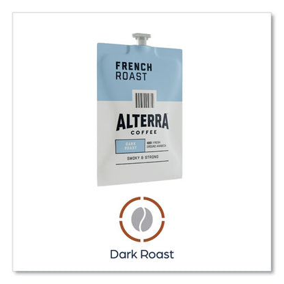 Alterra French Roast Coffee Freshpack, French Roast, 0.32 Oz Pouch, 100/carton