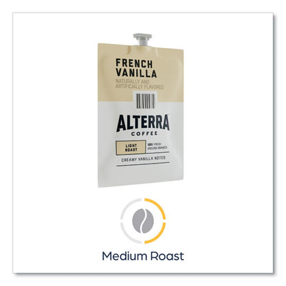 Alterra French Vanilla Coffee Freshpack, French Vanilla, 0.23 Oz Pouch, 100/carton