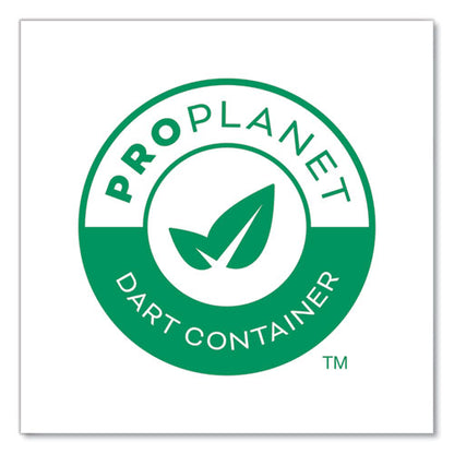 Compostable Paper Hot Cups, Proplanet Seal, 10 Oz, White/green, 50/pack