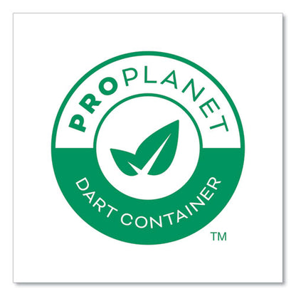 Compostable Paper Hot Cups, Proplanet Seal, 8 Oz, White/green, 50/pack