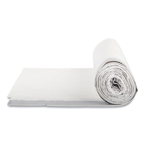 Draw-tuff Institutional Draw-tape Can Liners, 55 Gal, 1.9 Mil, 42.5" X 35.5", Natural, 10 Bags/roll, 5 Rolls/carton