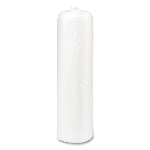 High-density Commercial Can Liners, 33 Gal, 17 Mic, 33" X 40", Clear, 25 Bags/roll, 10 Interleaved Rolls/carton