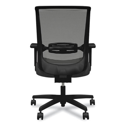 Convergence Mid-back Task Chair, Synchro-tilt And Seat Glide, Supports Up To 275 Lb, Iron Ore Seat, Black Back/base