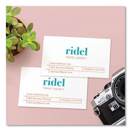 Printable Microperforated Business Cards W/sure Feed Technology, Inkjet, 2 X 3.5, White, 1,000 Cards, 10/sheet, 100 Sheets/bx