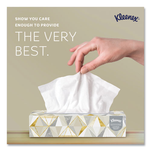 White Facial Tissue For Business, 2-ply, White, Pop-up Box, 125 Sheets/box, 48 Boxes/carton