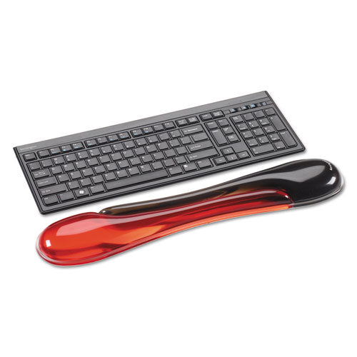 Duo Gel Wave Keyboard Wrist Rest, 22.62 X 5.12, Red