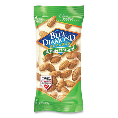 Whole Natural Almonds, 4 Oz Bag, 12 Bags/box