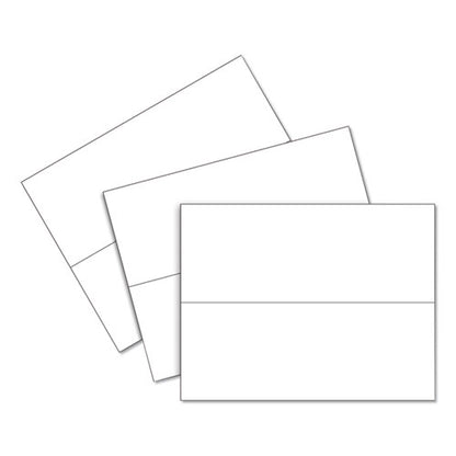 Scored Tent Cards, 4.25 X 11, White,1 Card/sheet, 50 Sheets/box