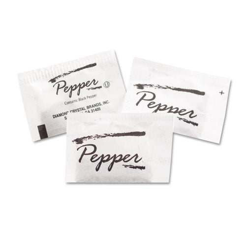 Pepper Packets, 0.1 Grams, 3,000/carton