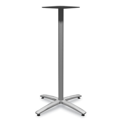 Between Standing-height X-base For 30" To 36" Table Tops, 26.18w X 41.12h, Silver