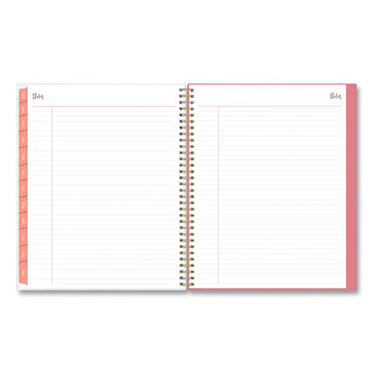 Fly By Frosted Weekly/monthly Planner, Fly By Butterflies Artwork, 11 X 8.5, Blush/pink Cover, 12-month (jan To Dec): 2024