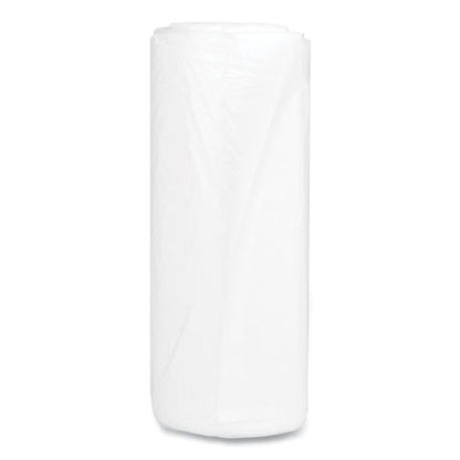 High-density Commercial Can Liners, 60 Gal, 17 Mic, 38" X 60", Clear, 25 Bags/roll, 8 Interleaved Rolls/carton