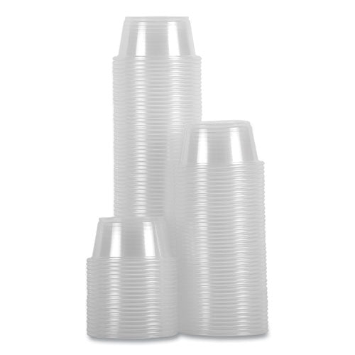 Souffle/portion Cups, 2 Oz, Polypropylene, Clear, 20 Cups/sleeve, 125 Sleeves/carton