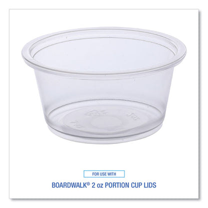 Souffle/portion Cups, 2 Oz, Polypropylene, Clear, 20 Cups/sleeve, 125 Sleeves/carton