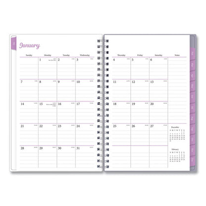 Laila Create-your-own Cover Weekly/monthly Planner, Wildflower Artwork, 8 X 5, Purple/blue/pink, 12-month (jan-dec): 2024