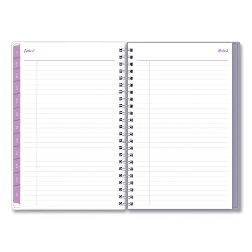 Laila Create-your-own Cover Weekly/monthly Planner, Wildflower Artwork, 8 X 5, Purple/blue/pink, 12-month (jan-dec): 2024