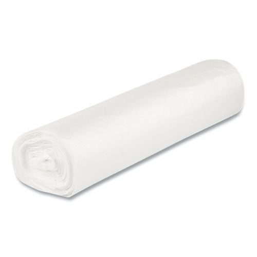 Low-density Commercial Can Liners, Coreless Interleaved Roll, 16 Gal, 0.5mil, 24" X 32", White, 50 Bags/roll, 10 Rolls/carton