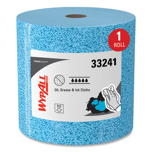 Oil, Grease And Ink Cloths, Jumbo Roll, 9.8 X 12.2, Blue, 717/roll