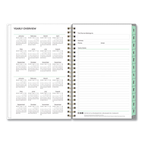 Sophie Frosted Weekly/monthly Planner, Sophie Floral Artwork, 8 X 5, Multicolor Cover, 12-month (jan To Dec): 2024